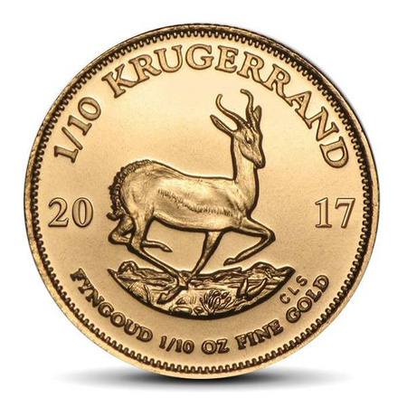 Moneta złota Krugerrand 1/10 oz (48h)