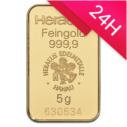 Sztabka złota 5 g (24h)