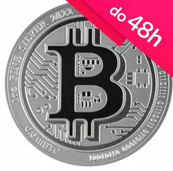 Moneta srebrna Bitcoin 1 oz (48h)