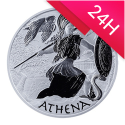 Srebrna moneta Bogowie Olimpu: Athena 2022 1 oz (24h)