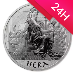 Srebrna moneta Bogowie Olimpu: Hera 2022 1 oz (24h)