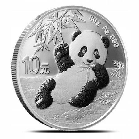 Srebrna Moneta Chińska Panda 10 juanów 2020 30 g (24h) 