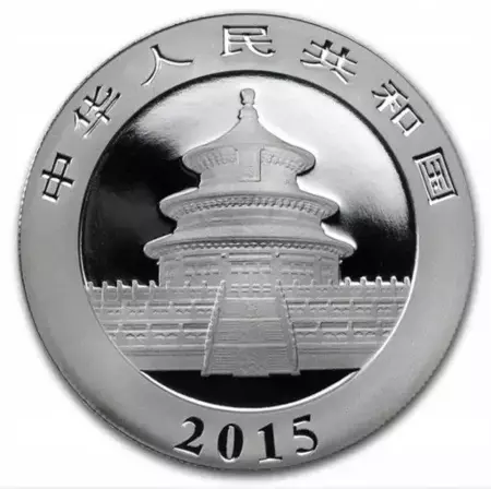 Srebrna moneta Chińska Panda - 1 uncja 2015 (24h)