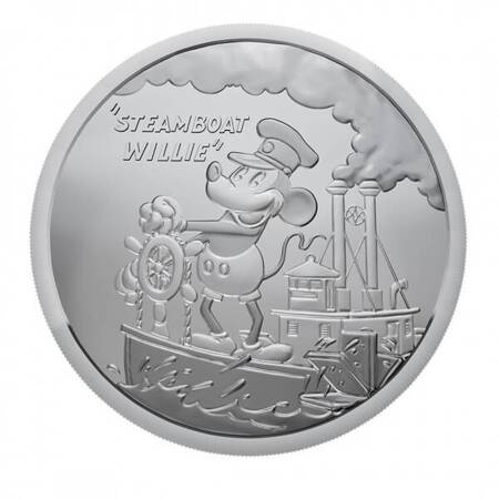 Srebrna moneta Fiji Steamboat Willie 2024 1 oz (24h)