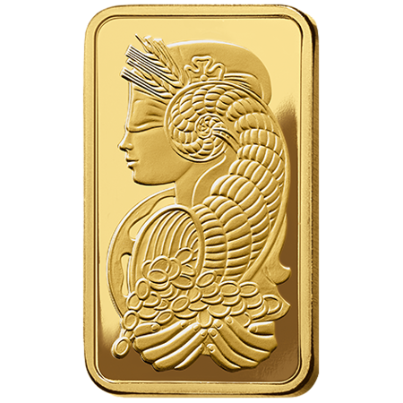 Sztabka złota PAMP 100 g (24h)