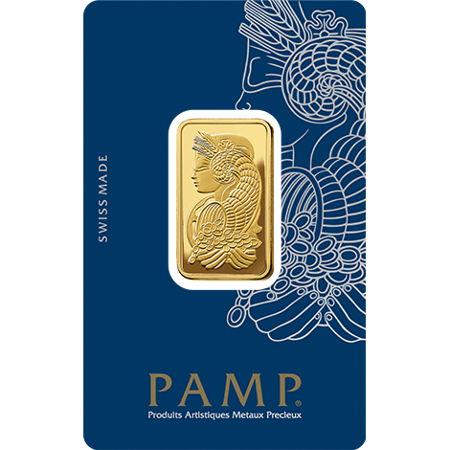 Sztabka złota PAMP 20 g 