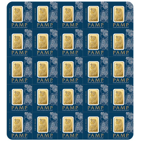 Sztabki złota PAMP Multigram 25 x 1g