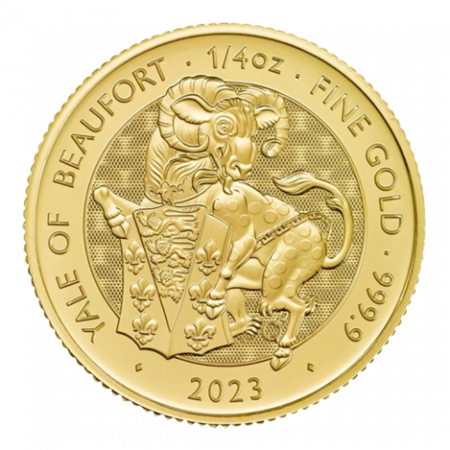 Złota Moneta Bestie Tudorów: YALE 1/4 OZ 2023