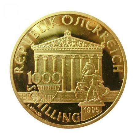 Złota moneta 1000 szylingów 1995 Austria - 100 lat Igrzyska Olimpijskie 1896-1996 (24h) 