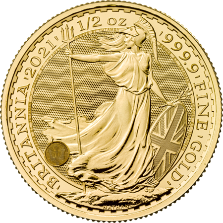 Złota moneta Britannia 1/2 oz (24h)