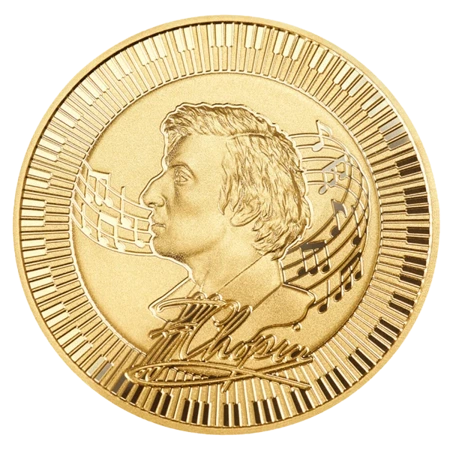 Złota moneta Fryderyk Chopin 2023 1oz (24h)