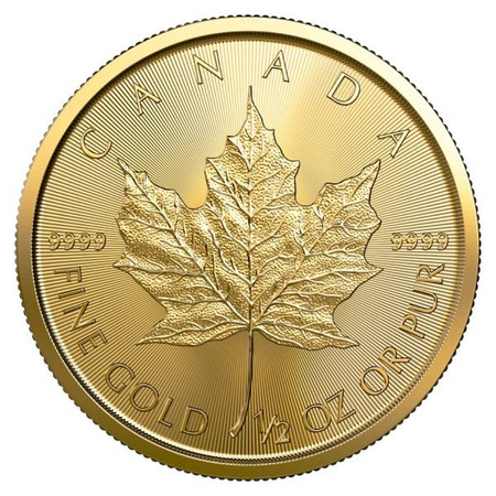 Złota moneta Kanadyjski Liść Klonu 1/2oz 2023 (24h) 