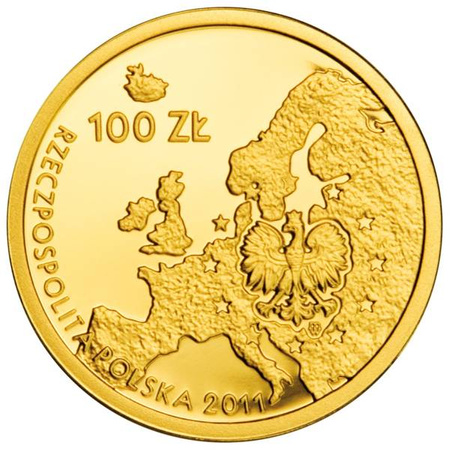 Złota moneta NBP Przewodnictwo Polski w Radzie UE 2011 8 g (24h)