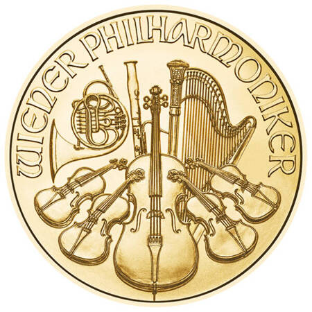 Złota moneta Wiedeński Filharmonik 2024 1/10 oz (24h) 