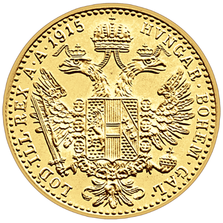 moneta złota 1 dukat austriacki 1915 nowe bicie (24h) 