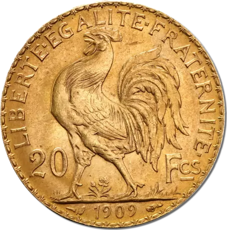moneta złota 20 Franków kogut (24h)