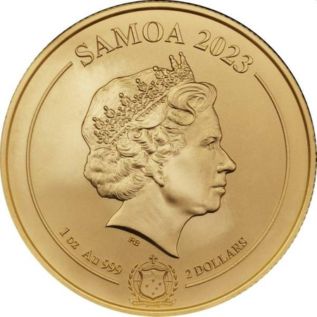 moneta złota Samoa: Four Guardians - Biały Tygrys 2023 1oz (24h)