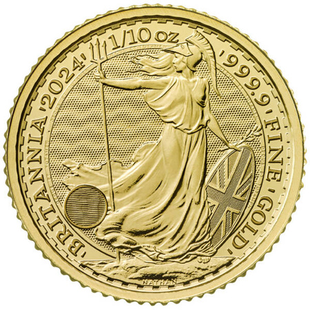 monety złote Britannia 1/10oz (24h)
